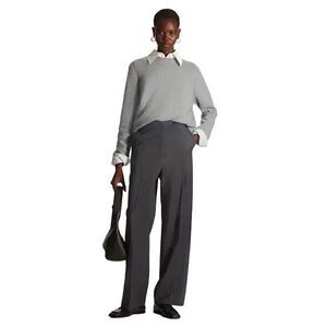 T4 Pendleton Charcoal Gray Lined‎ Pure Virgin Wool Pants Size 10
